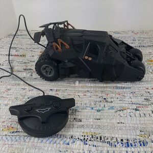 Tyco RC Mattel Batmobile Remote Control 2007 Wired Remote Tumbler READ DESC